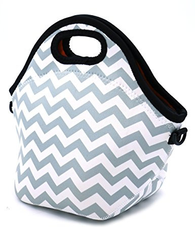 Case Wonder Bolsa Porta Alimentos - Neopreno Bolsa Almuerzo/Bolsa Comida/Bolsa Térmica Porta Alimentos/Fiambreras Comida Trabajo con Correa de Hombro para Infantil Escolares Trabajo Picnic