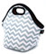 Case Wonder Neoprene Borsa Alimenti Termica Borsa Termica Porta Pranzo/Borsa Frigo Pranzo/Borsa da Pranzo in Neoprene con Tracolla per Uomo Donna Bambini Ragazze Adul(Grigio)