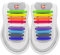 INMAKER No Tie Laces for Kids and Adults, Elastic Laces for Trainers, Silicone Tieless Flat Shoelaces for Running Shoes