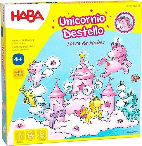 HABA - Tischset Unicornio Destello - Wolkenturm, Mehrfarbig (Habermass H304542)