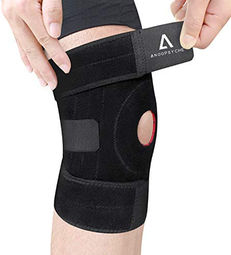 Anoopsyche Knee Support for Men/Women, Knee Brace Compression Sleeve with Gel Pad & Side Stabilizers, Knee Support For Weight Lifting, Running, Basketball, Volleyball