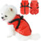 Eastlion Winter Hundemantel Warm Wasserdicht Hundejacke Welpen Hunde Kleidung Bekleidung Weste mit D-Ring,Rot,Größe 2XL