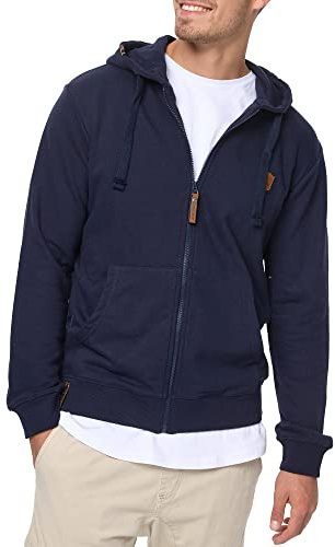 Indicode Herren Braidwood Kapuzensweatjacke Zip-Hoodie mit Reisverschluss