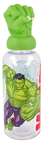 Stor Hulk Collage 3D Figurita Botella, 560 ml Capacidad