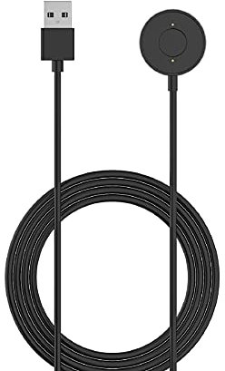 KZIOACSH Kompatibel mit Fossil Gen 6/5E/4/5, Skagen Falster 2, Emporio Arman i, Misfit Vapor 2, Diesel Guard 2.5, Ersatz-USB-Ladekabel, Schwarz