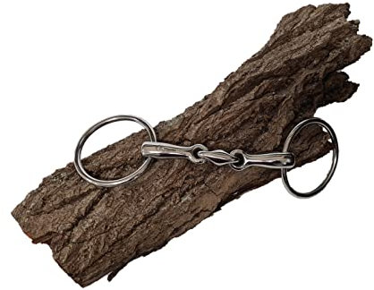 Esposita Wassertrense doppelt gebroches Gebiss aus Edelstahl Ringe aus Edelstahl rostfrei 15,5cm