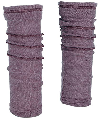GURU SHOP Beinstulpen, Feinstrick Stulpen mit Overlock, Herren/Damen, Altrosa, Baumwolle, Size:One Size
