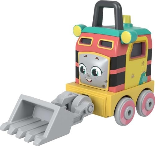 Fisher-Price Thomas & Friends Sandy The Rail Speeder die-cast Push-Along Toy Train Engine for Preschool Kids Ages 3+