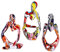 3 Stück abstrakte Graffiti-Denker-Statuen und Skulpturen, bunte Mini-Denker-Figur, Ornamente, minimalistische Kunst, Bücherregal, Couchtisch, Heimbüro, Schreibtisch, Tischplatte, Wohnzimmer-Dekoration