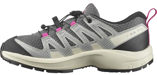 Salomon XA Pro V8 J Unisex Kinderschuhe, Wandern Laufen,Präzise Passform, Grip in jedem Gelände, Sportlicher Look, Quiet Shade, 38