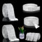 4 Rollen Diamant-Band, Acryl Strass Diamant Band, Selbstklebende Kristall Strass, Silber Acryl Diamant Mesh Band Strass Band, Diamant Band, für Hochzeit Geburtstag Deko Kunstwerke Bastelarbeiten