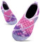 Badeschuhe Kinder Schwimmschuhe Wasserschuhe Schnell Trocknend Strandschuhe Aquaschuhe Hüttenschuhe für Mädchen Baby Beach Pool (Violett YI,4/4.5 UK Child,20/21 EU)