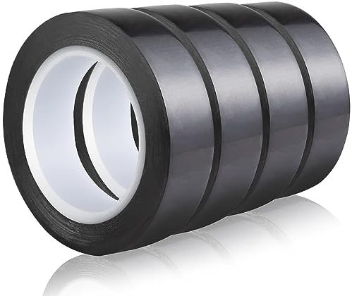 AVIMYA Ruban Isolant en PVC 25 mm x 20 m Ruban Électrique Noir Étanche Résistant à l'humidité pour projets de câblage, réparations et isolation, 4 Rouleau