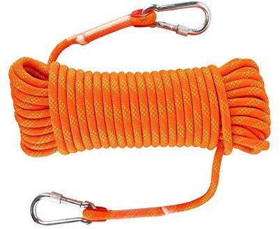 NATWEE Outdoor-Kletterseil, Baumkletterseil mit Karabiner, Fluchtseil, Feuerrettung, Fallschirmseil, Kletterausrüstung, Kletterseil (30 m) It's so Kind of You
