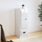 Highboard Hochglanz-Weiß 36x35,5x103,5 cm Sideboard Moderne Kommode Mit Viel Stauraum für Flur Küche Bad Sideboard Beistellschrank Schrank Komoda