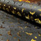 Jersey Halloween-Stoff mit goldenen Motiven ab 1m Meterware Effektstoff Motivwahl, Motiv:Fledermäuse