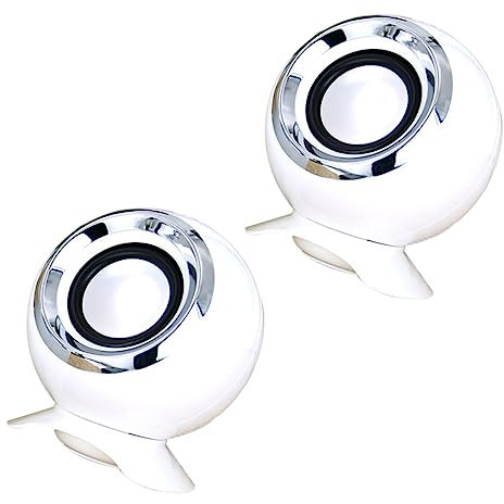PartyKindom 2pcs Usb Computer Speaker Mini Speaker for Laptop and Desktop for Home Office Use Low Bass Vibration Effect