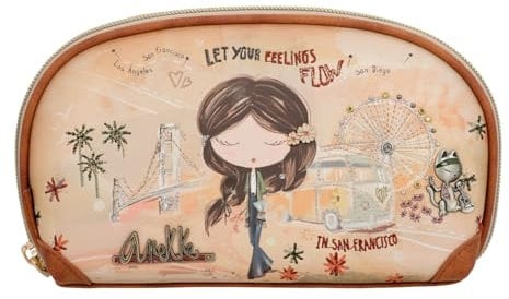 Anekke Peace & Love RFID Holdall Bag Camel