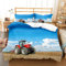 ZZTBQ Kinderbettwäsche 100x135 Baby Bettwäsche Mähdrescher Traktor Bettbezug und Kissenbezug-Set Baby Bettwäsche Set für Kleinkinder und Babybetten