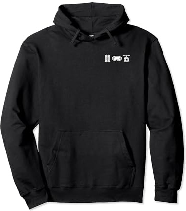 SKI - BRILLE - GONDEL X Skibrille Lift Berge Alpen Skifahrer Pullover Hoodie