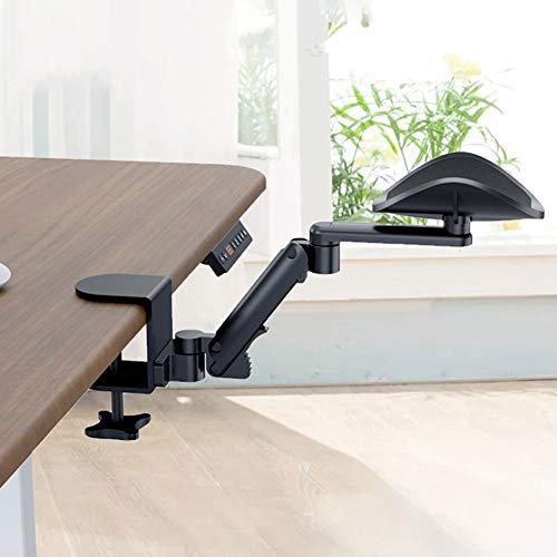 wanghaiyanBD Tapis de Souris avec Support de Poignet, Repose-Bras Ergonomique Rotatif pour Ordinateur, Support de Repose-Bras, Coussinets de Chaise de Bureau, Repose-Poignet avec Repose-Poignet, Rotat