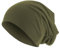 Roughtex Jersey Beanie leichte Mütze aus Baumwolle Stretchmaterial Oliv XL/XXL