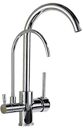 MUCSAH Grifos Del Fregadero de la Cocina, Grifos de la Cocina de Latónizo de la Grúa para la Cocina Purificada Grifo Del Filtro Deua de Tres Vías Mezclador Del Fregadero de 3 Vías de la Grúa Filtrada