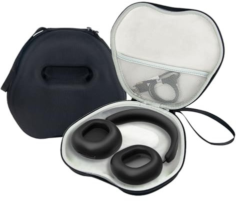 Baomaeyea Tragetasche für Sonos Ace kabellose Bluetooth-Kopfhörer mit Geräuschunterdrückung, EVA-Schutzhülle, kompatibel mit Sonos Ace Kopfhörern, mit Zubehör-Netztasche (schwarz)