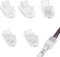 20Pcs LED Strip Stecker,4 Polig 8mm LED Lückenlose Stecker LED Strip Anschlusskabel LED Verbinder, 12v-24V kabel, für SMD 3528 2835 5050 5630