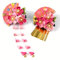 Lot de 2 pinces à cheveux japonaises kimono, fleurs, pompons traditionnels, accessoires pour cheveux Kanzashi