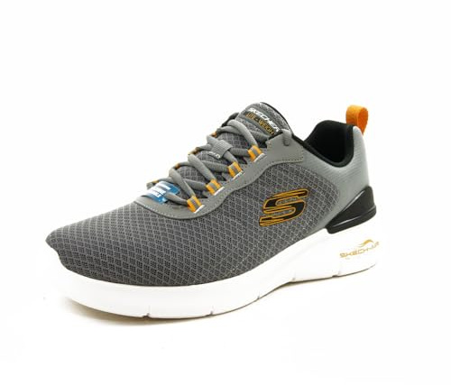 Skechers Skech-AIR Dynamight 2.0 Herren-Sneaker, Anthrazitgelb, 46 EU