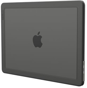 Incase Edge Hartschale mit Makrolon – MacBook Air 13 Zoll Hülle – 2025, 2024, 2023, 2022, M4, M3, M2, MacBook-Hülle, Schutzhülle, Kratzfest, gummierte Füße, Schwarz
