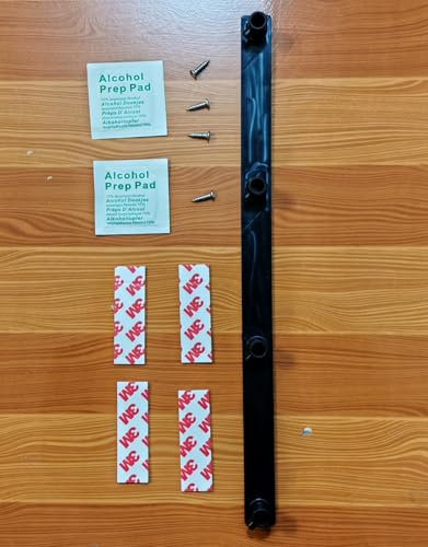 Plastic Stand Mixer Attachment Holder Compatible With Kitchenaid Mixer Accessories, Organize Flat Paddle Beater, Wire Whisk, Dough Hook Attachments, Space Saver for Wall or Below Cabinets,1 Pcs Black