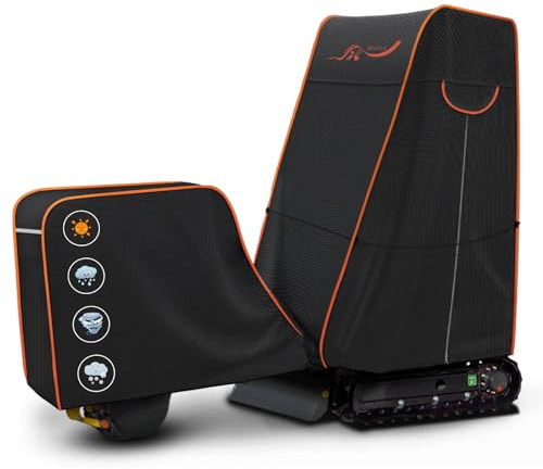 Minibagger Vollabdeckung 600D Wasserdicht Sonne Regen Staub Schnee Schutz Baggerabdeckung mit Reißverschluss-Tür für Minibagger