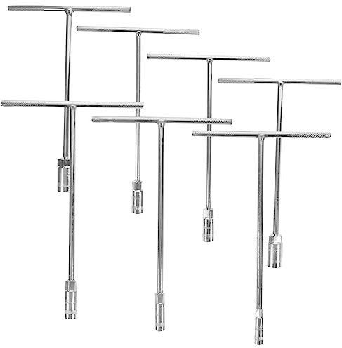 DOITOOL 7piezas Llaves De Vaso T De Llaves De Vaso Ergonómicas De Cromo-vanadio Juego De Herramientas Para Reparación De Bicicletas Y Automóviles