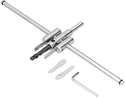 Mavaol Verstellbarer Kreisschneider, Carbid- und HSS -Klingen, präzise Schnitte für Holz-, Kunststoff-, Acryl-, DIY- und Holzbearbeitungsprojekte (40-300MM)