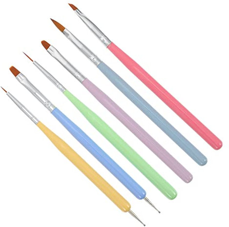 VINTORKY Nail Art Brush Set Manicure Tools Nail Brushes for Art Pens Gel Polish Kit Inc Marker