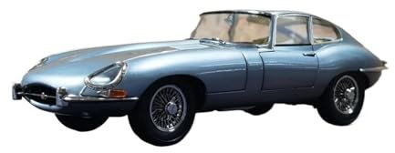 YCNXEB Miniatur Modelle 1:18 Für Jaguar E-Type Coupé 60. Jubiläum Oldtimermodell Themenparty-Display Originalgetreue Nachbildung(Gray)
