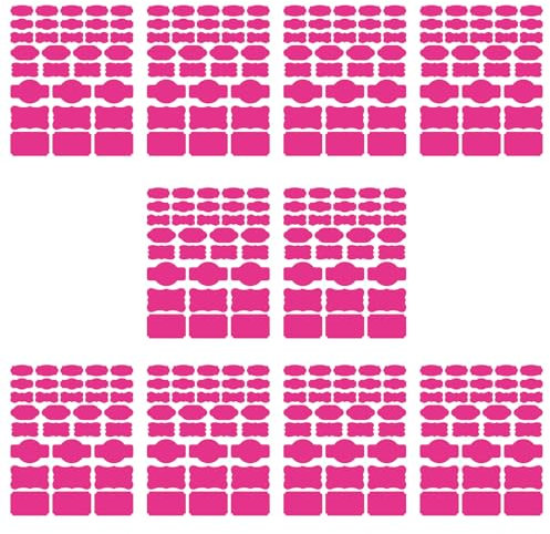 Montesy Lot de 10 feuilles de 320 étiquettes autocollantes amovibles en papier pour bouteilles d'huile essentielle et bocaux