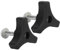 2 Pcs Lawn Mower Handle PartsUniversal Lawnmowers Handle Wing Nut And Bolt,Lawn Mower Handle Bolts - Durable Metal & Plastic Triangle Knob Handle Nut Screw Bolt for Lawn Mower Parts Machine