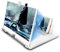 Amplificatore schermo telefono, 16 Zoll 3D HD Lente di ingrandimento per la visione di video, pieghevole Lente di ingrandimento per alle smartphone (Bianco)