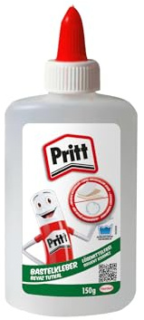 Pritt Bastelkleber, transparenter Alleskleber für Kinder, 1x150g | Lösemittelfrei, bei 20°C auswaschbar, flexibler Applikator für Punkt- & Flächenverklebungen, für Papier & Stoff