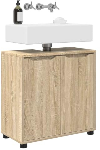 vidaXL Badezimmerwaschbecken-Schrank Sonoma-Eiche 60 x 30 x 60 cm