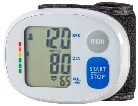 Medi-inn Blutdruckmessgerät Handgelenk vollautomatisch, 1 Stück – Digitaler Blutdruck- & Pulsmesser mit WHO-Blutdruckklassifikation, Speicherfunktion & großem Display – DP-8189