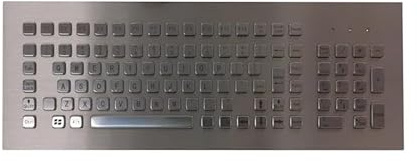 VCBGDJI 103 Tasten, IP65, wasserdicht, Industrie-Metalltastatur, Frontplattenmontage, robuste Zahlentastatur(PS2)