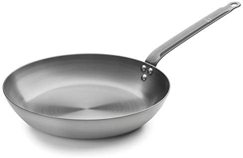 LACOR - 63632 - Sartén Ferrum Gris 32 cm - 100% Hierro Natural, Hecha en España, Apta para Inducción, Alta Temperatura, Duradera y Ecológica.
