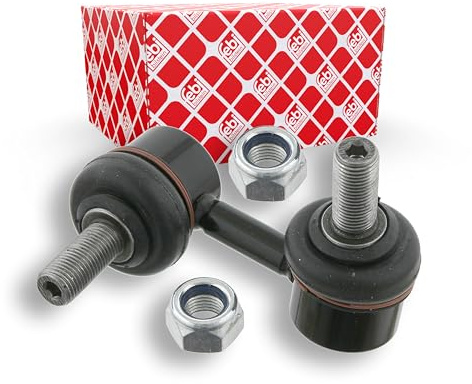 febi bilstein 27359 Verbindungsstange mit Sicherungsmuttern, 1 Stück | Kompatibel mit: NISSAN X-TRAIL I