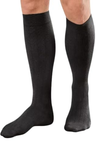 Jobst forMen Explore - Herren Kompressionsstrümpfe Kniestrümpfe | KKL2 | long | Navy | II | Reisestrümpfe | Freizeitstrümpfe | mit Baumwolle und integrierten Carbonfasern