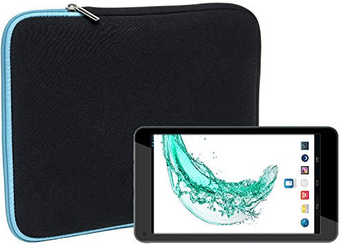Slabo Tablet Tasche Schutzhülle für Odys Mira (7 Zoll) Hülle Etui Case Phablet aus Neopren – TÜRKIS/SCHWARZ