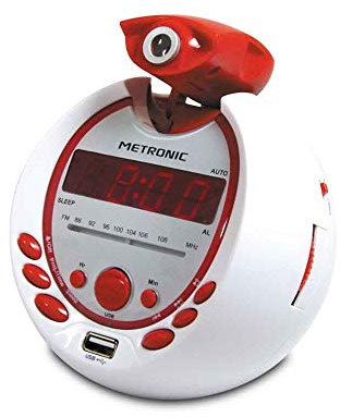 Metronic, Radiowecker Pirat Weiß/Rot - 477021